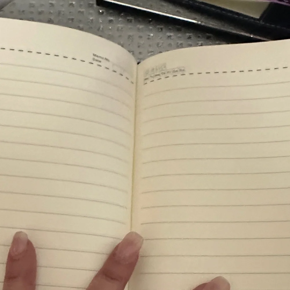 ToiM Elegant Black Notebook with Silver Combination Lock